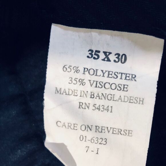 Louis Raphael tailored blue trouser pants | Sz 35 x 30 - Picture 6 of 7